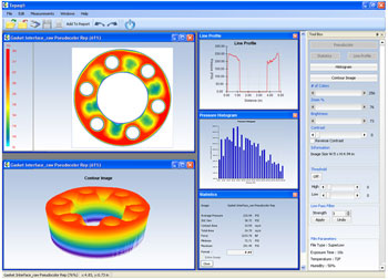 Fig 4: Typical Screenshots from the Topaq Software topaq software