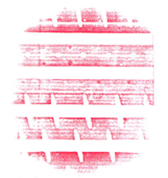 surface pressure profiling Fujifilm Prescale Image of Tire Pressure at 5000 N Applied Force and 2.3 bars Inflation Pressure