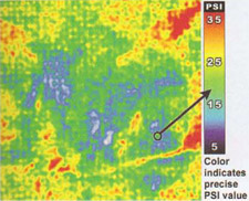 Sensor Film measures and maps very low contact pressures
