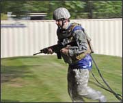 Soldier Being Tested with Tactilus® Sensor System