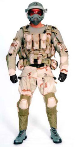 DoD’s Future Force Warrior design concept is one of a series of late model body armor systems in line for fielding in 2010.