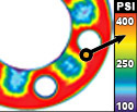 Bolted Interface Pressure Profile Across a Bolted Interface
