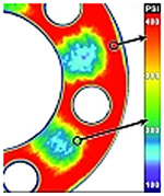 Bolted Interface Pressure Profile Across a Bolted Interface