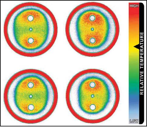Figure 1: Thermex® temperature distribution film enhanced by Topaq analysis