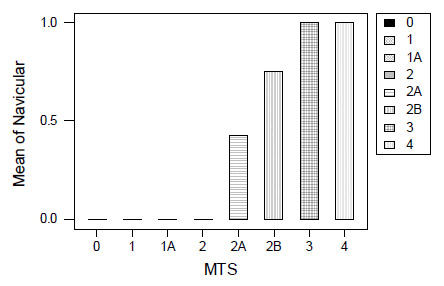 Figure 12: Navicular fracture by MTS. figure 12