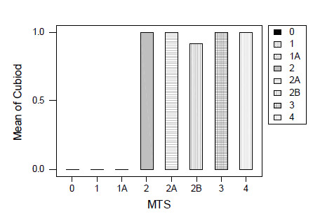 Figure 13: Cuboid fracture by MTS. figure 13