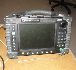 Figure 2: Ultrasonic A-Scan with 2 transducers ultra sonic a-scan