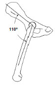 Biomechanics Abb. 3.12: Gliedmaßenwinkelung in Relation zum Becken, Ansicht von lateral, Flexionswinkel im Hüftgelenk in der Sagittalebene; (Abb. nach Page et al., 1993).