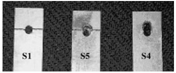 Figure 5 Failed specimens with and without PET polyester film at room temperature figure 5