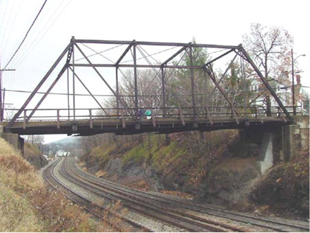 Figure 4.1 The Hawthorne St. Bridge in Covington, VA fig 4.2