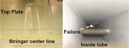Figure 5.17 Failure mode of FRP deck fig 5.17