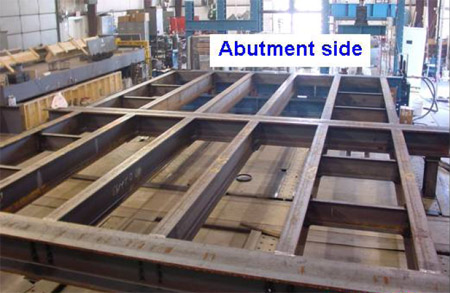Figure 5.3 FRP deck superstructure built in the lab to mimic real structure fig 5.3
