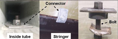Figure 5.4 Deck-to-girder connector used in Hawthorne Street Bridge fig 5.4