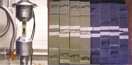 Figure 6.5 Transverse tension fatigue test with plate samples fig 6.5