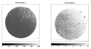 8 bit grayscale scans from tests 4 and 5 Fig. 3 8 bit grayscale scans from tests 4 and 5