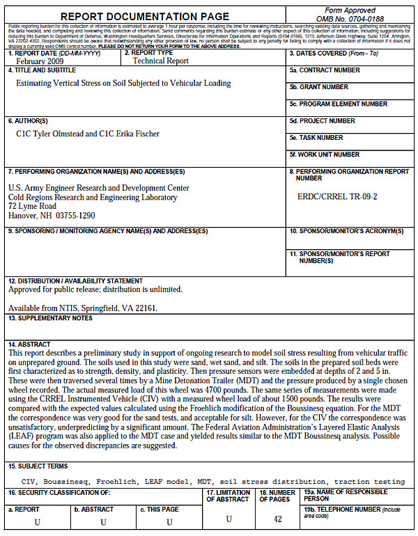 Report Documentation Page Report Documentation Page