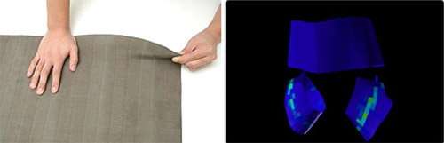 Stretchable TactArray sensor by PPS(Left); Diaper Application(Right) Figure 22: Stretchable TactArray sensor by PPS(Left); Diaper Application(Right)